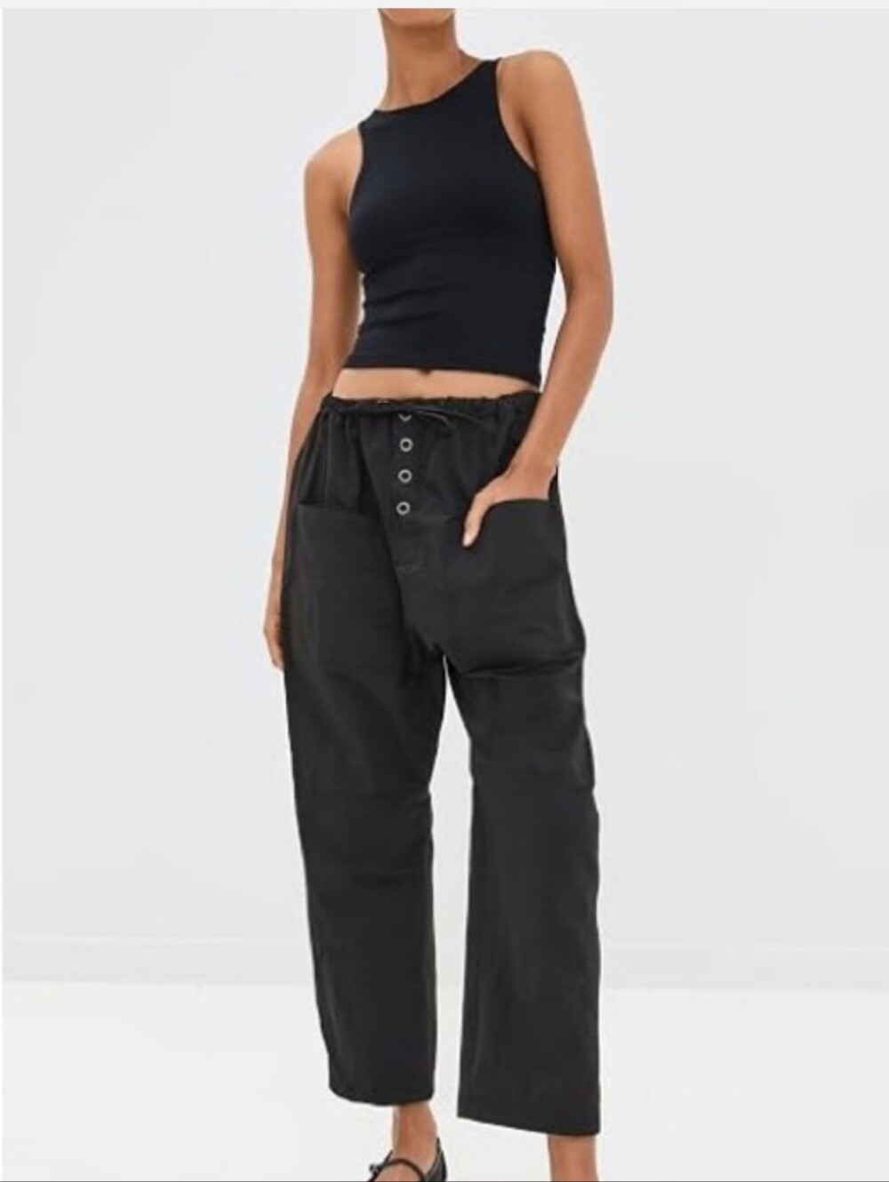 Barrell Leg Baggy Drawstring Boxer Pant By Lioness